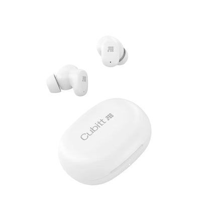 Cubitt Power Buds – Auriculares Inalámbricos con Cancelación de Ruido y Estuche de Carga