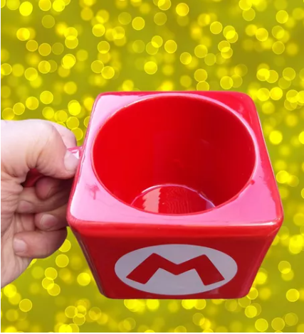 Mug Mario Bros con forma Cuadrada