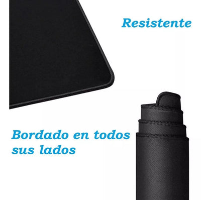 Pad Mouse Antideslizante 80 cm x 30 cm Negro - Tienvir