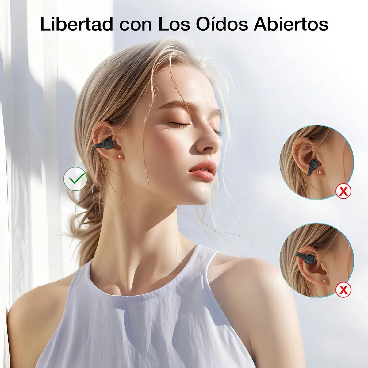 Audífonos Inalámbricos arete - 1HORA AUT210