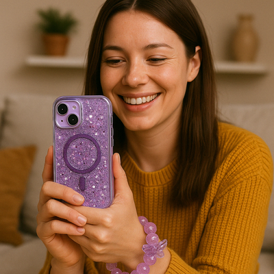 Carcasa Estuche Case para Iphone Escarcha +Manilla Gratis - Tienvir
