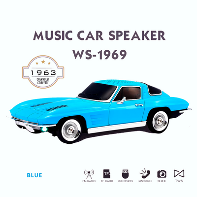 CARRO RADIO PARLANTE WS 1969 CORVETTE - Tienvir