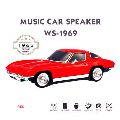 CARRO RADIO PARLANTE WS 1969 CORVETTE - Tienvir