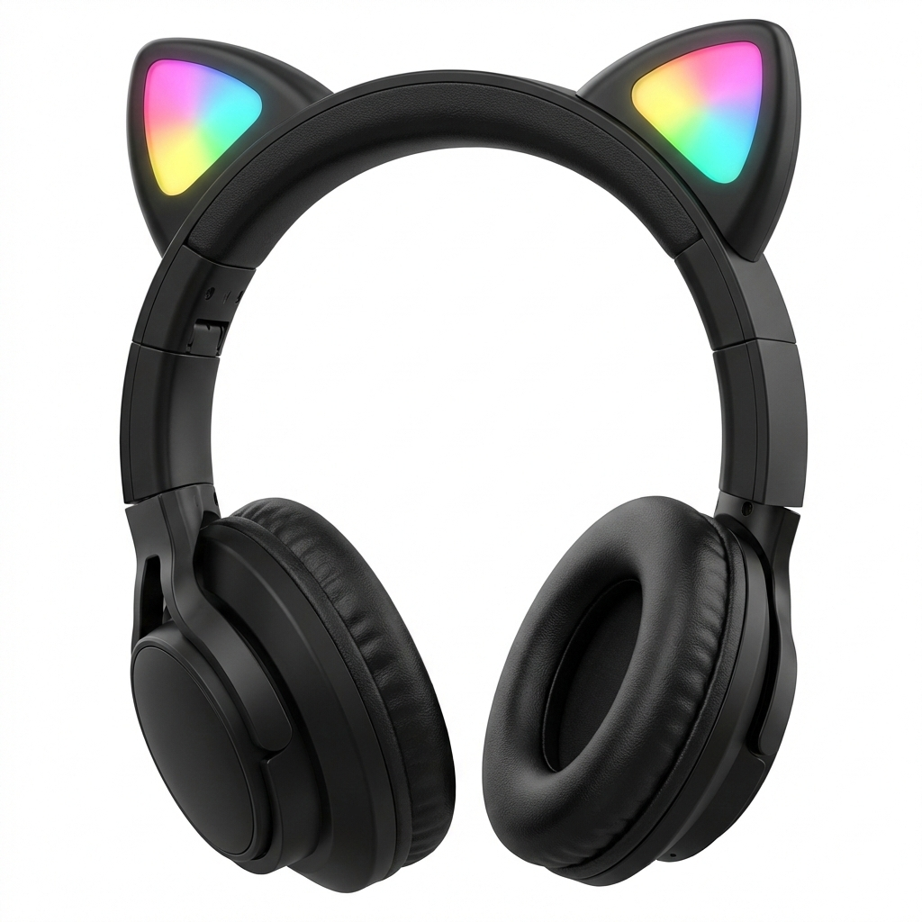 Audífonos Inalambricos Gamer ONIKUMA B90 Bluetooth 5.0 RGB Gato - Tienvir