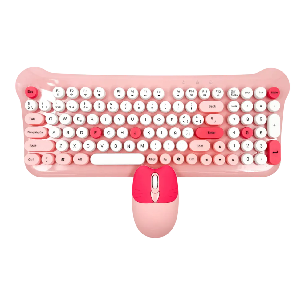 Combo Teclado y Mouse WB-212 – Teclado 100% + Mouse Óptico • Alta Compatibilidad