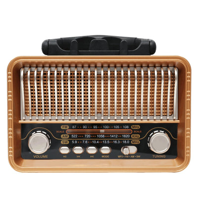 RADIO PARLANTE ANTIGUO ESTILO VINTAGE M-1232BT - Tienvir