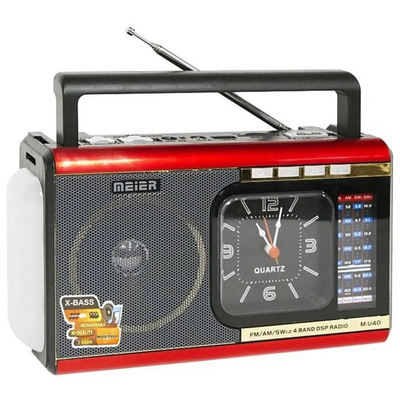 Radio de Emergencia Recargable con Parlante y Linterna | FM/AM/SW M40 - Tienvir