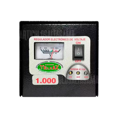 Estabilizador de Voltaje 1000W con 4 Tomas de Salida - Tienvir