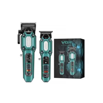 Combo VGR V-600 -900 Profesional – Clipper + Trimmer con Pantalla LCD - Tienvir