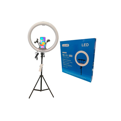 Aro de Luz LED RGB LJJ 45cm con Soporte para Celular