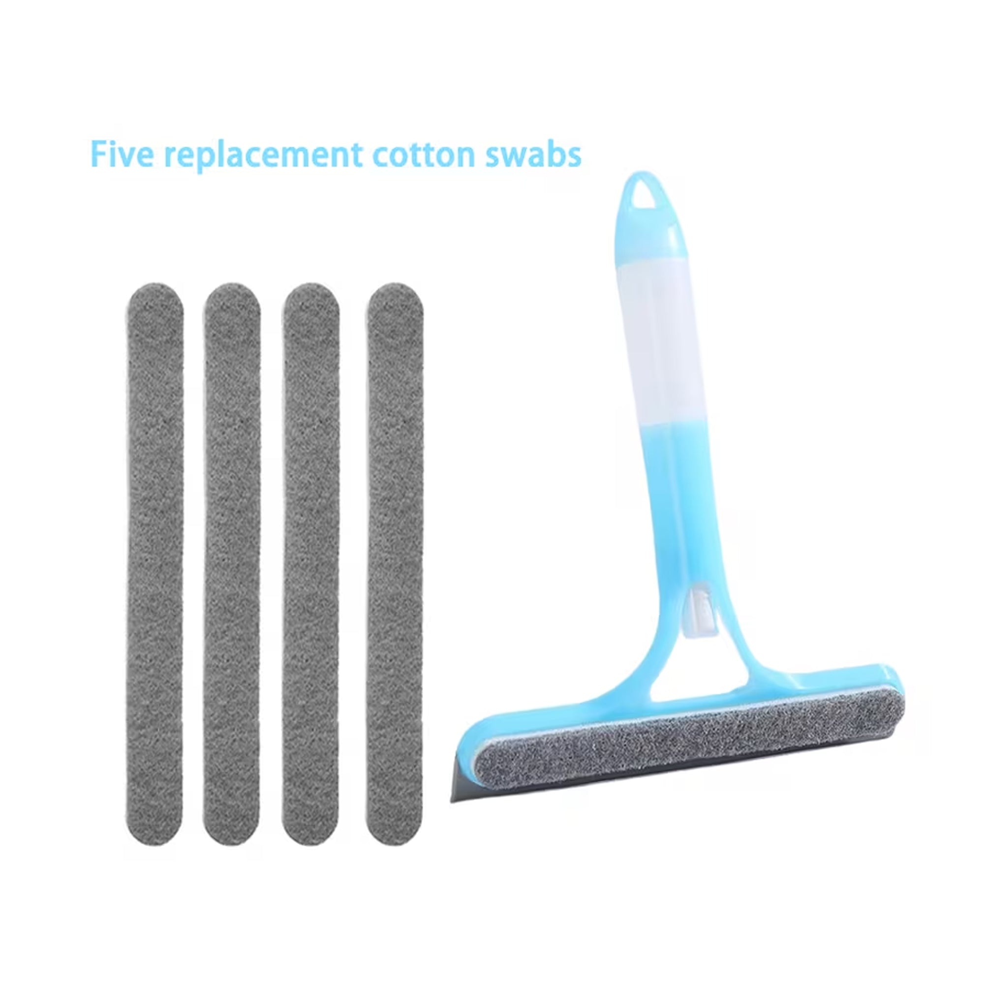 Limpiador de Vidrios con Spray Integrado y Mopa de Microfibra Reutilizable
