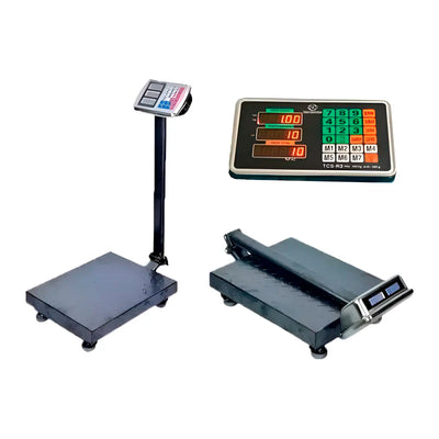 Báscula Digital de Plataforma TCS-K1 100KG Recargable con Pedestal - Tienvir