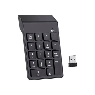 Teclado Numérico Inalámbrico Bluetooth / USB con Adaptador