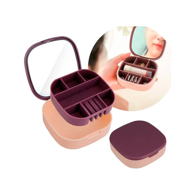 Joyero Organizador de Joyas con Espejo LD-988 Multifuncional - Tienvir