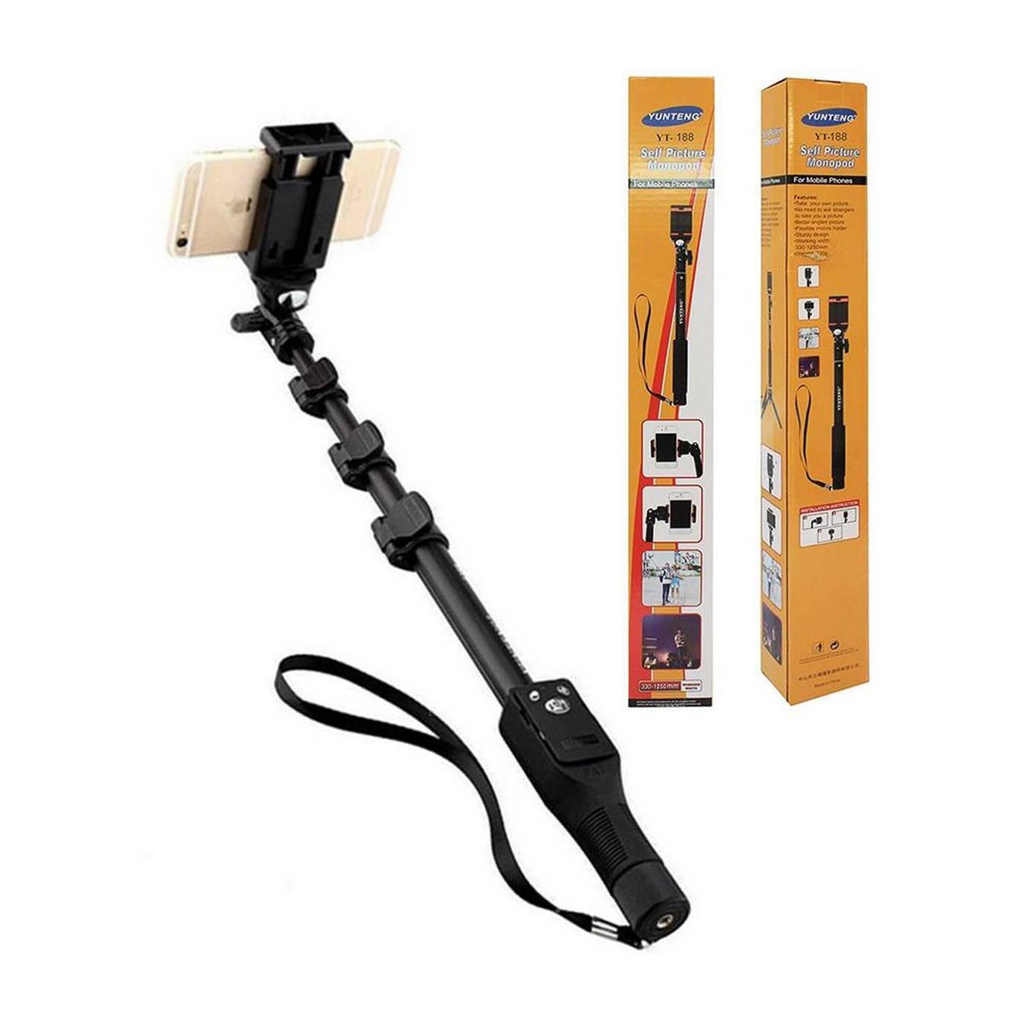 Palo Selfie Yunteng YT-1288 Extensible para Celular y Cámara