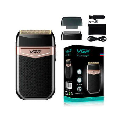 Afeitadora VGR V-331 Recargable – Afeitado al Ras con Doble Cabezal - Tienvir