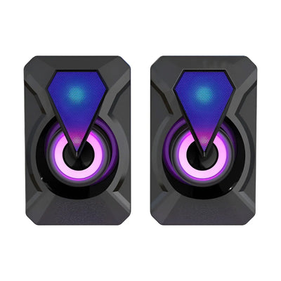 Parlantes Gamer para PC con Iluminación LED RGB