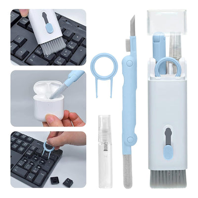 Kit de Limpieza 7 en 1 para Audífonos, Teclados y Celulares