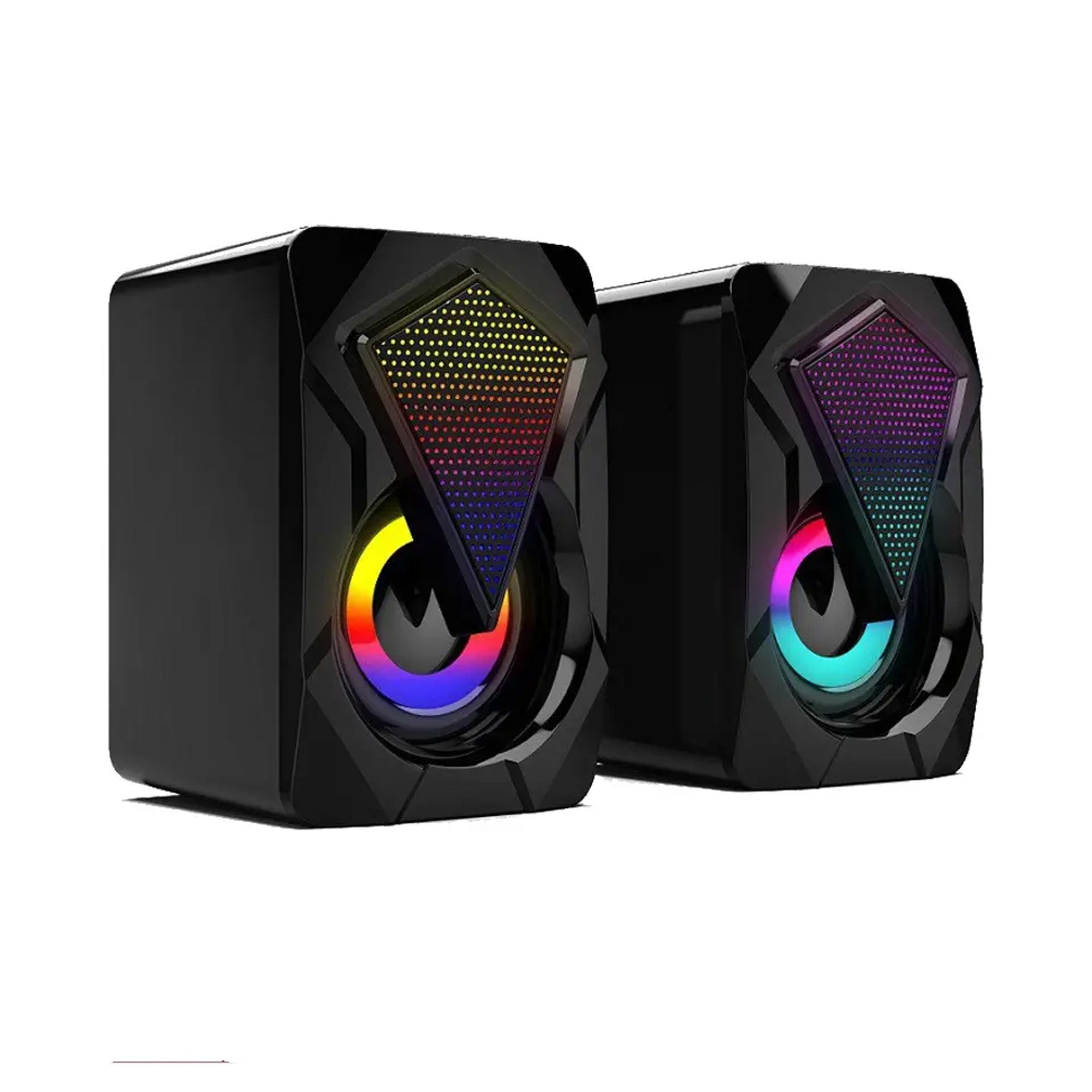Parlantes Gamer para PC con Iluminación LED RGB
