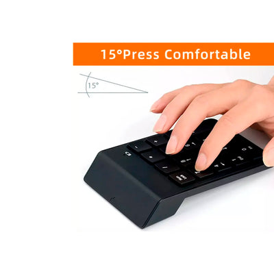 Teclado Numérico Inalámbrico Bluetooth / USB con Adaptador