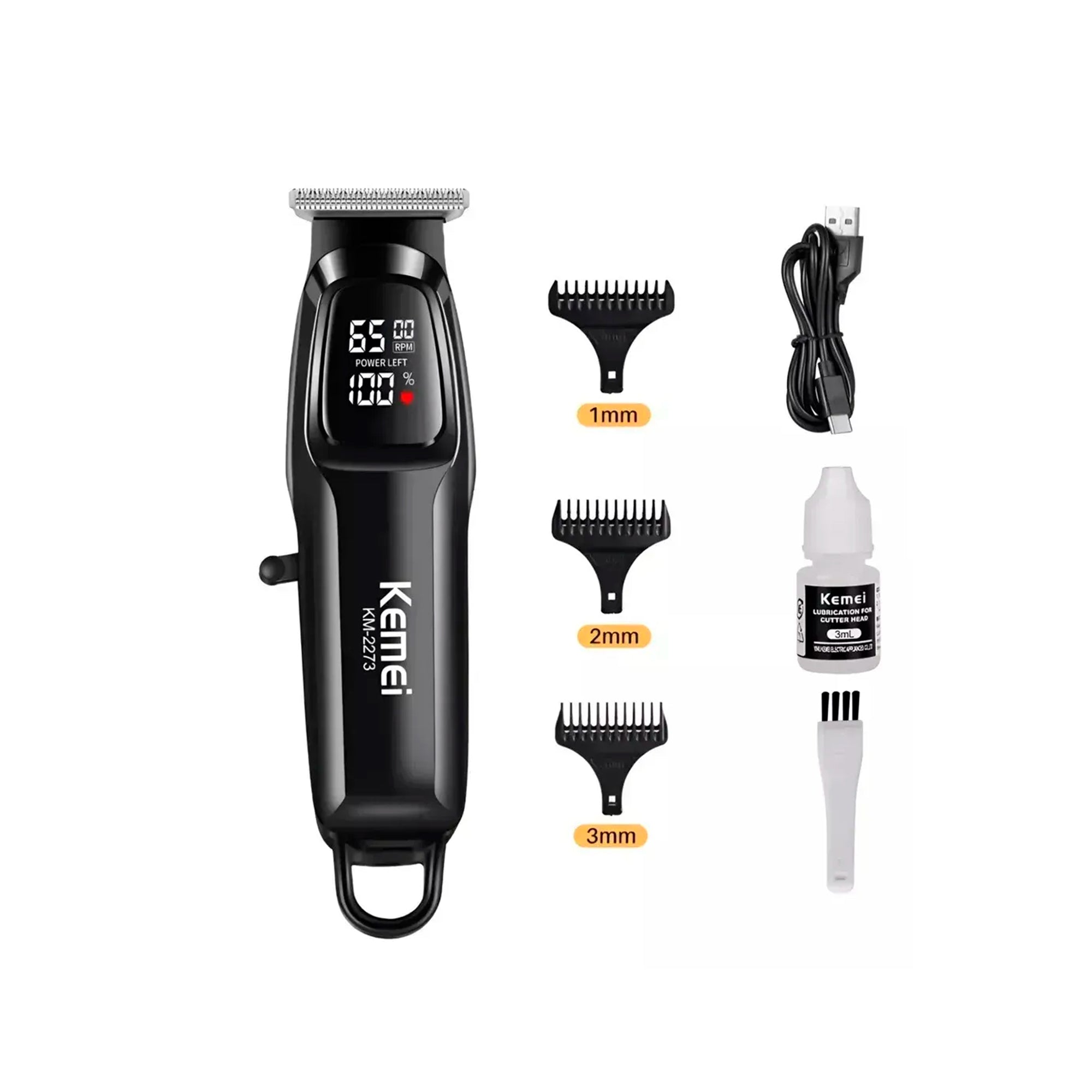 Patillera Kemei KM-2273 Recargable – Barba y Contornos - Tienvir