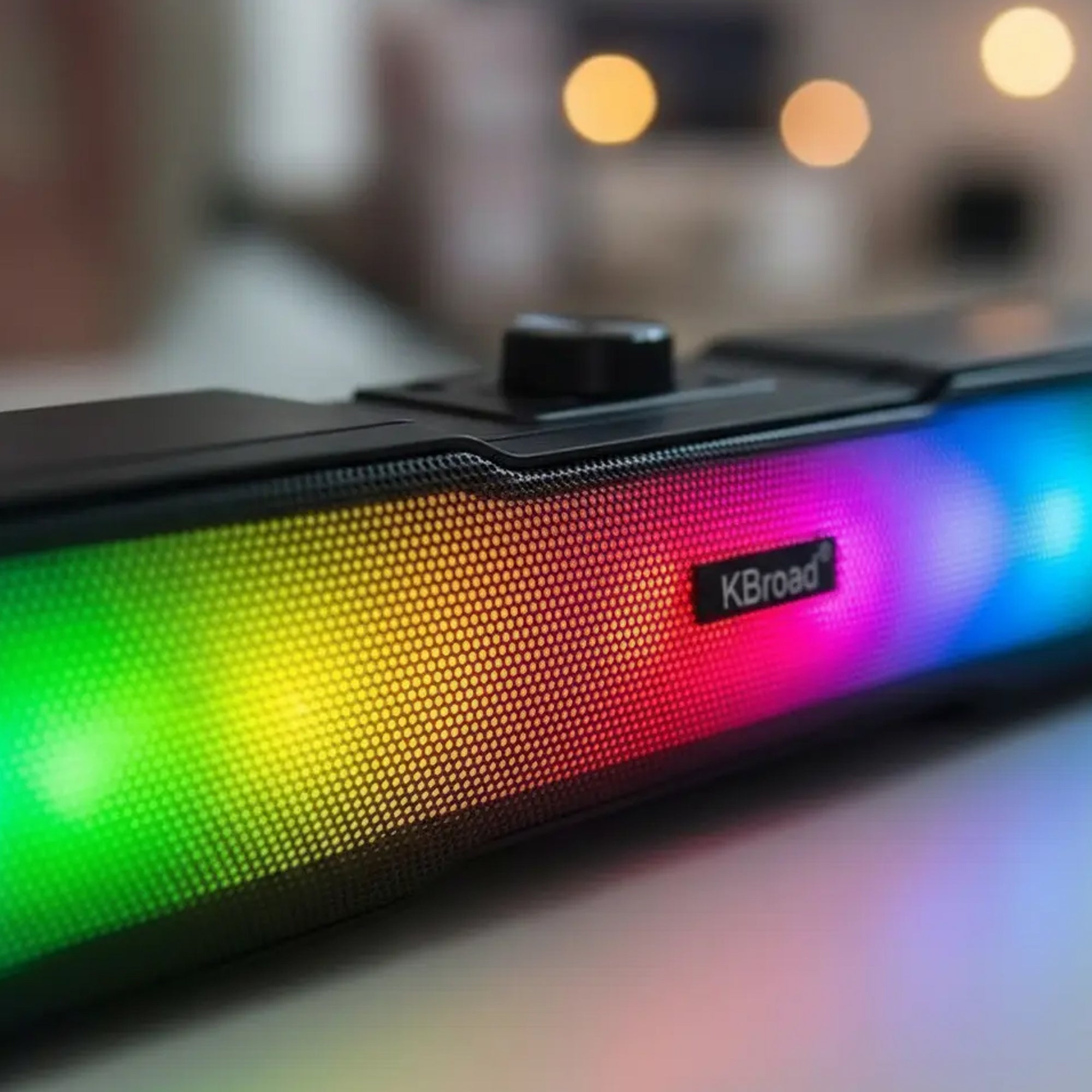 Parlante Bluetooth GTS-1363 Portátil Recargable con Luces RGB y Sonido Estéreo