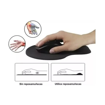 Pad Mouse Ergonómico con Reposamuñecas de Gel