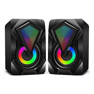 Parlantes Gamer para PC con Iluminación LED RGB