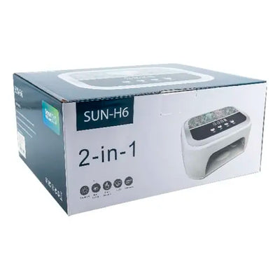Lámpara Secador de Uñas SUN H6 Recargable UV/LED 268W con Pantalla Digital - Tienvir