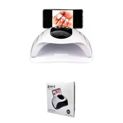 Lámpara UV/LED para Uñas Z9 con Soporte para Celular y Pantalla Digital - Tienvir