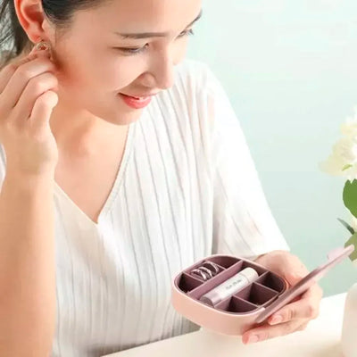 Joyero Organizador de Joyas con Espejo LD-988 Multifuncional - Tienvir