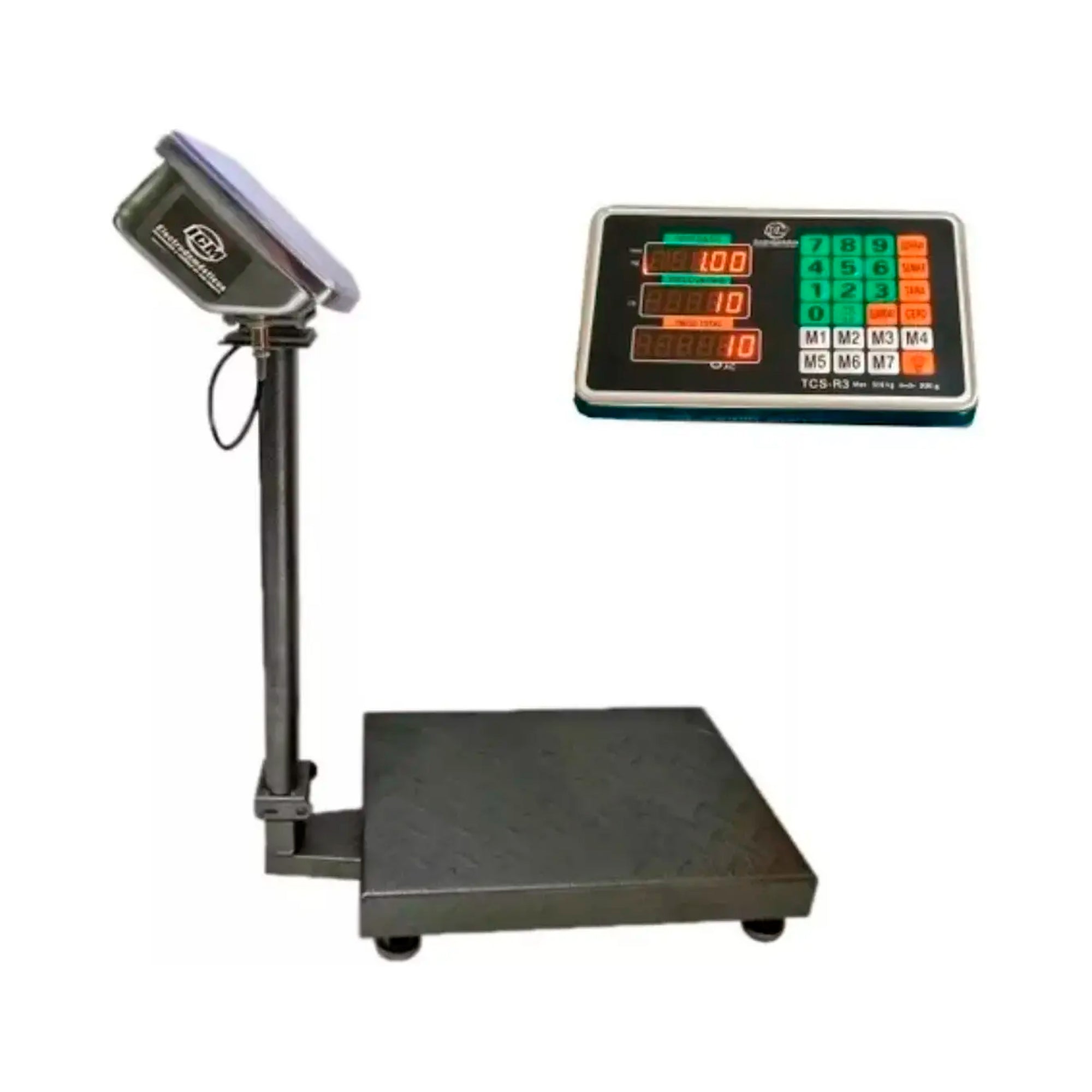 Báscula Digital de Plataforma TCS-K1 100KG Recargable con Pedestal - Tienvir