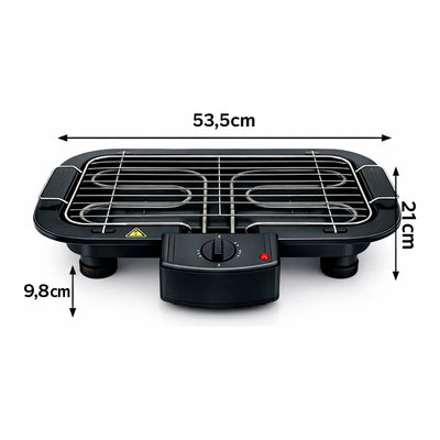 Parrillera Eléctrica Universal Royal IU-AS01 Antiadherente 2000W