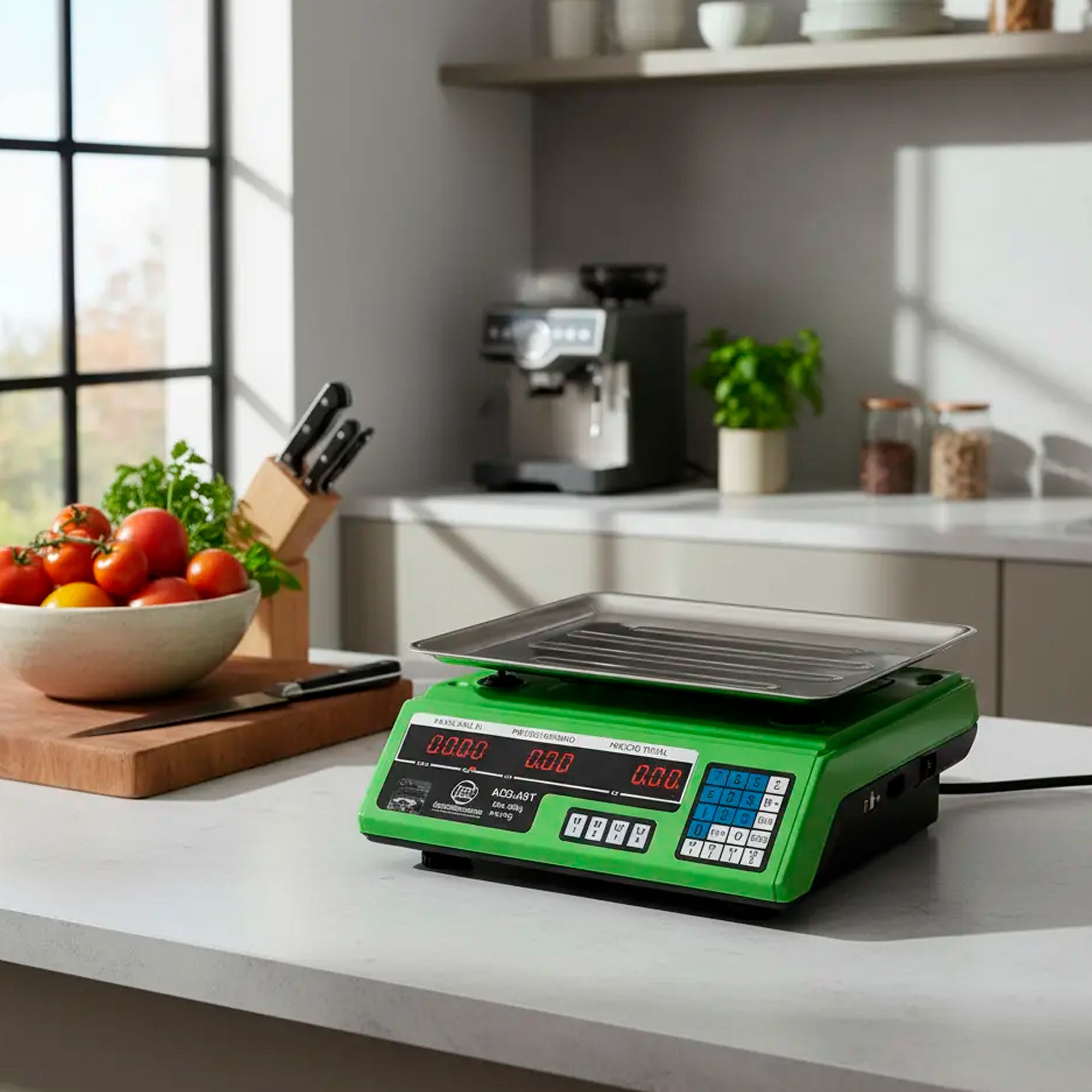 Báscula Digital Comercial ACS-A9T 40KG con Pantalla LCD - Tienvir