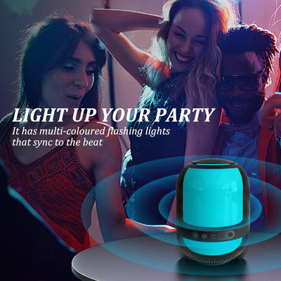 Parlante Bluetooth GTS-2149 Recargable con Luces RGB y Sonido Estéreo