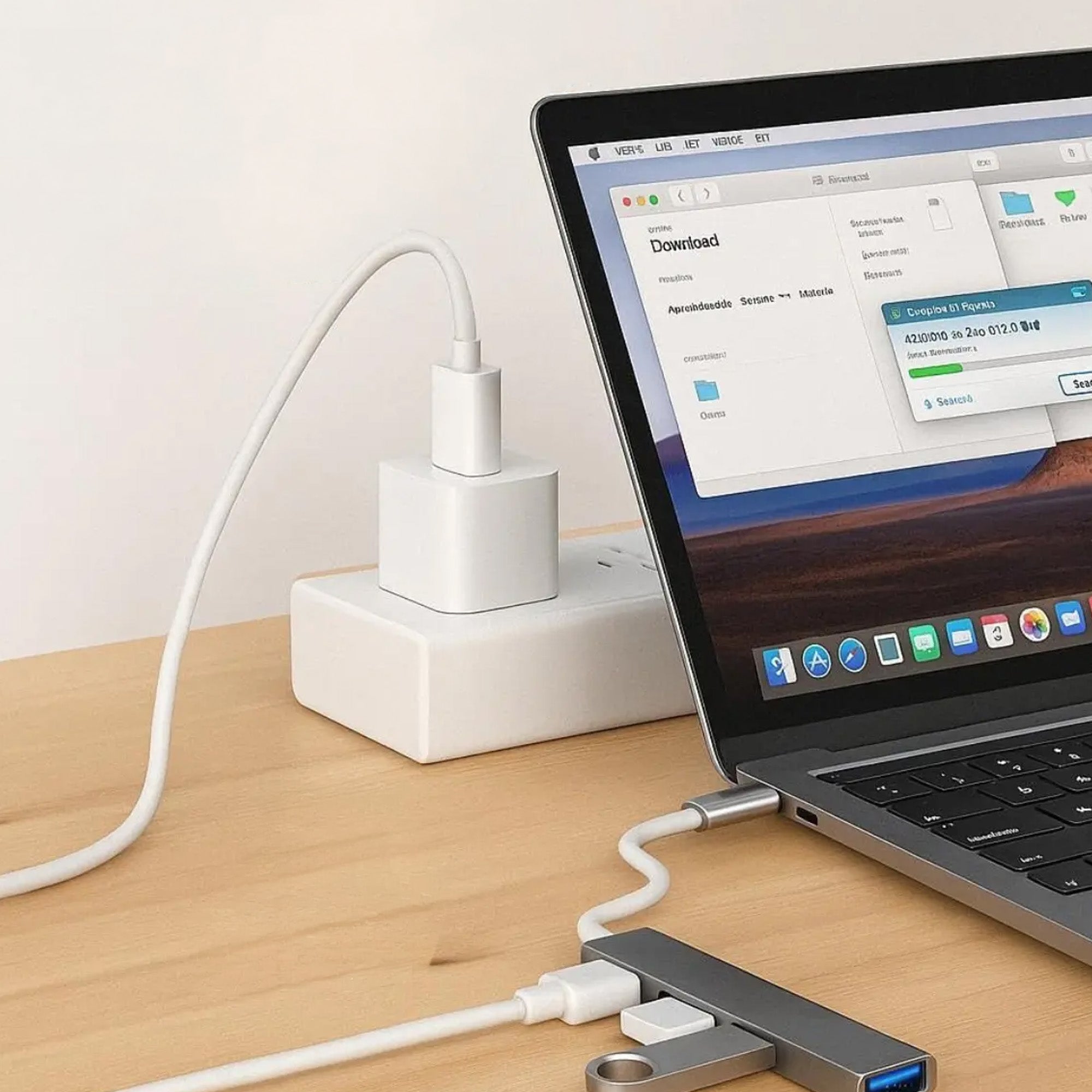 Hub Adaptador USB y Tipo C 5 en 1 Multiport