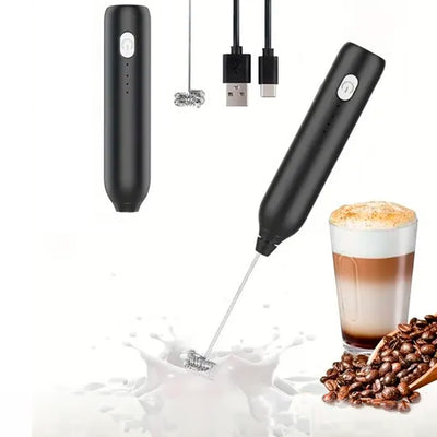 Espumador de Leche Eléctrico Recargable USB – Batidor Portátil para Café - Tienvir