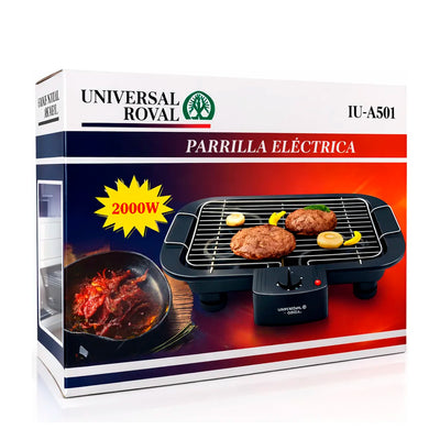 Parrillera Eléctrica Universal Royal IU-AS01 Antiadherente 2000W