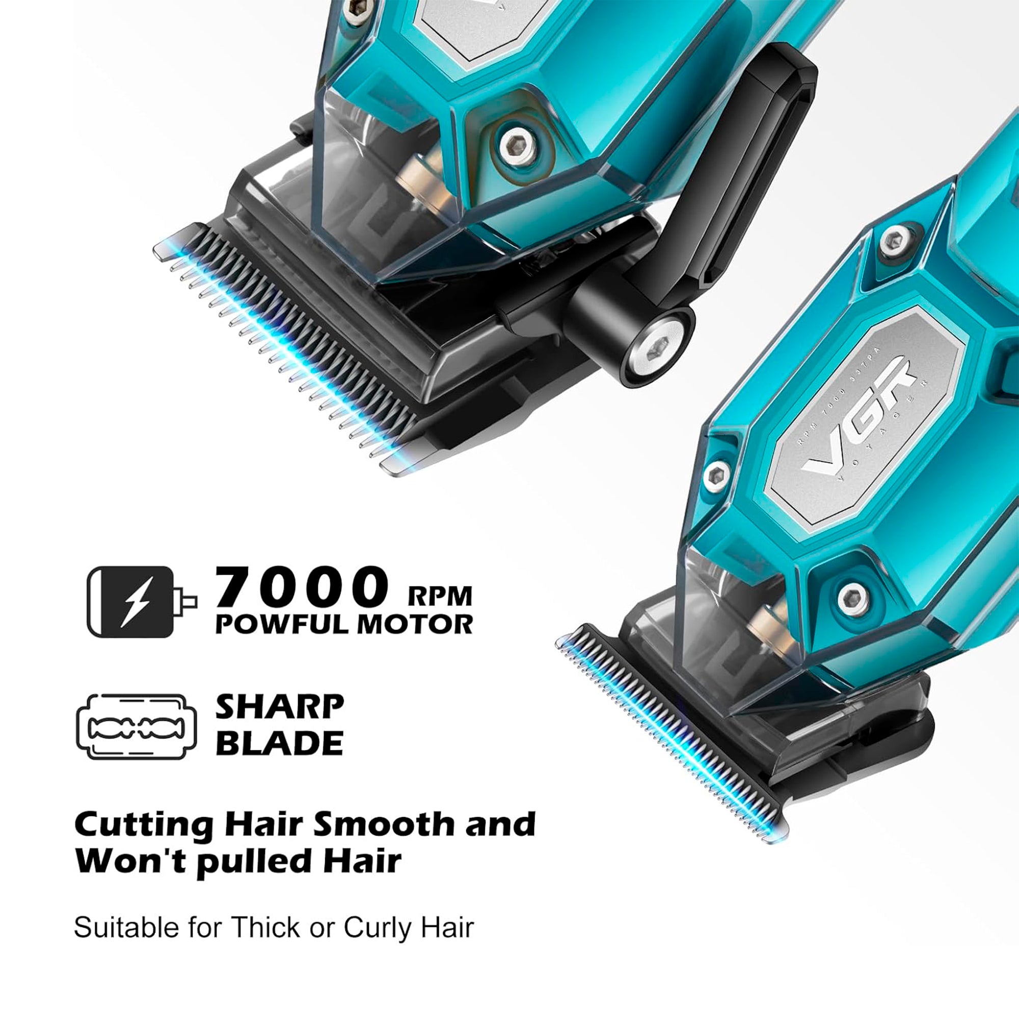 Combo VGR V-600 -900 Profesional – Clipper + Trimmer con Pantalla LCD - Tienvir