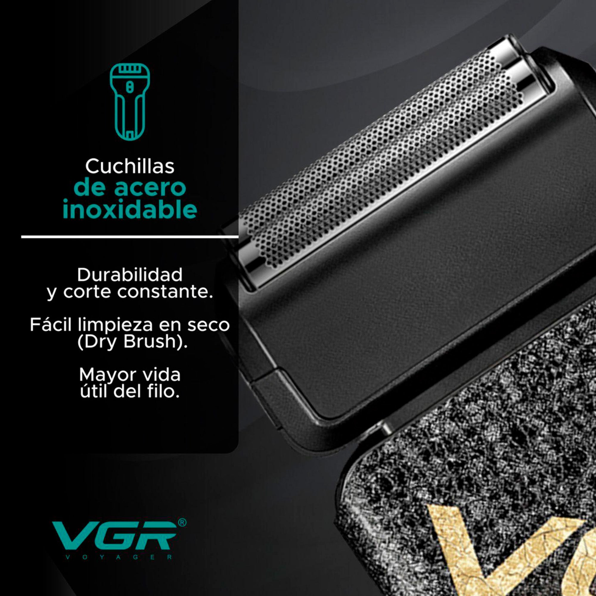 Afeitadora VGR V-308 Profesional – Acabado al Ras Alta Potencia - Tienvir