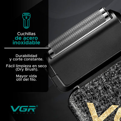 Afeitadora VGR V-308 Profesional – Acabado al Ras Alta Potencia - Tienvir