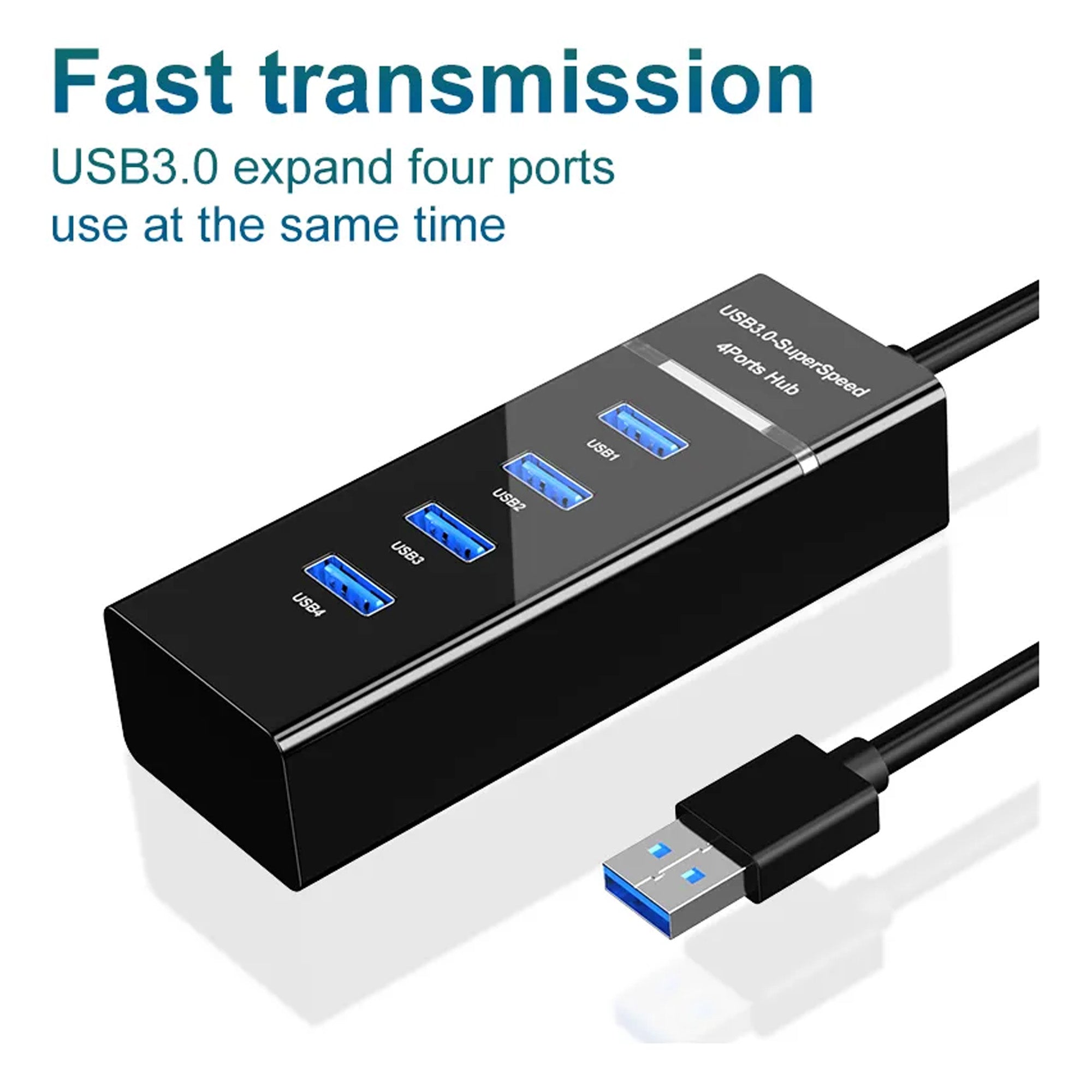 Hub USB 3.0 SuperSpeed de 4 Puertos