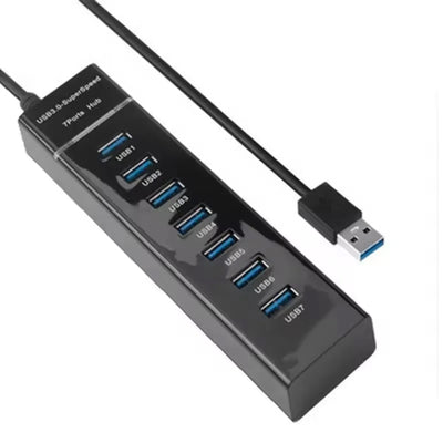 Hub USB de 7 Puertos Q-507 Multipuerto Plug & Play con Diseño Compacto