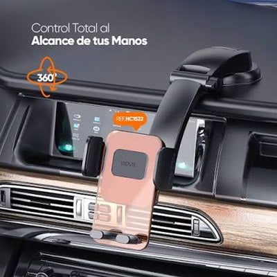 Soporte para Celular de Carro 360° para Tablero con Ventosa
