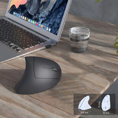 Mouse Ergonómico Inalámbrico Vertical 2.4 GHz USB