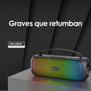 Parlante Bluetooth Recargable Oraimo Bass Go Boom 30W Luces