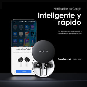 Audífonos Bluetooth con Cancelación de Ruido Activa FreePods 4