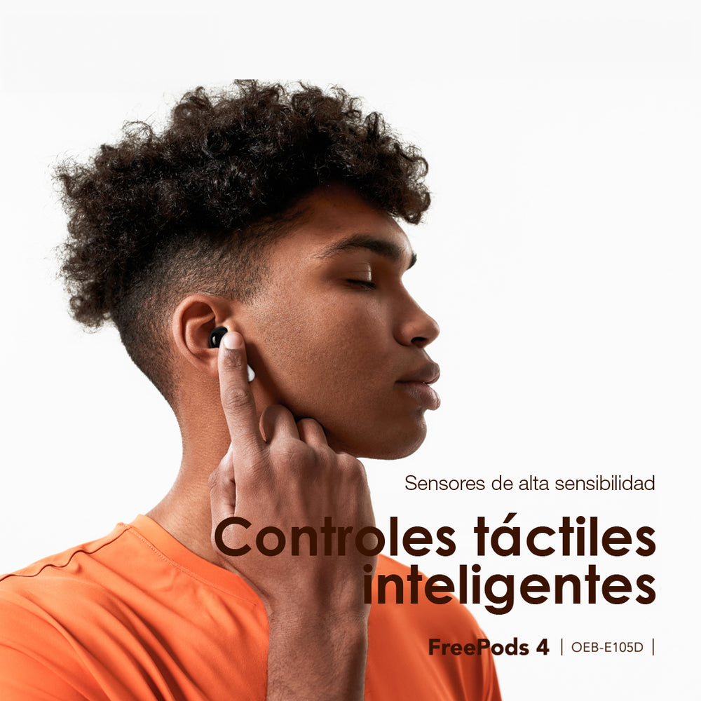 Audífonos Bluetooth con Cancelación de Ruido Activa FreePods 4