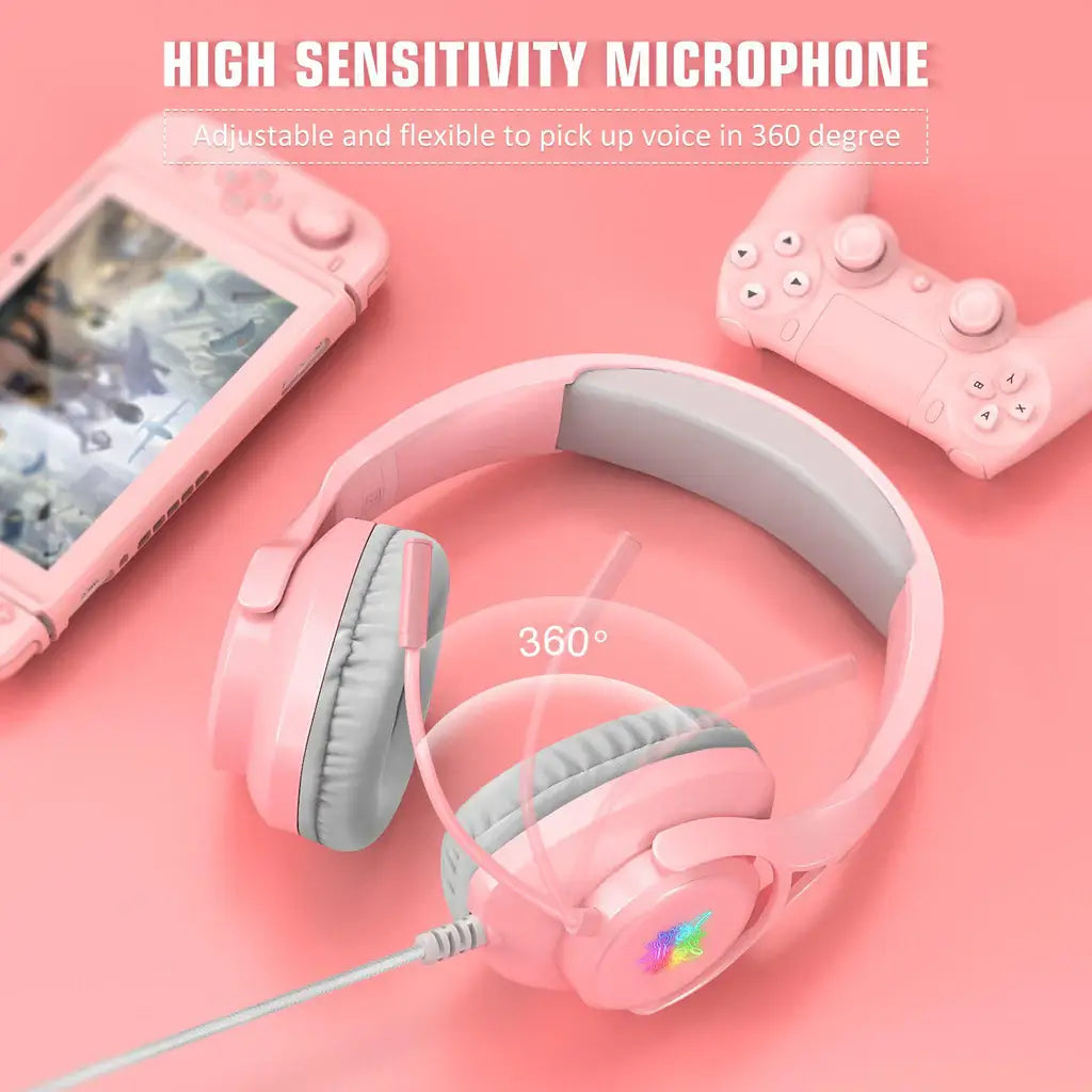 ONIKUMA X16 — Headset Gamer RGB Over-Ear con Micrófono