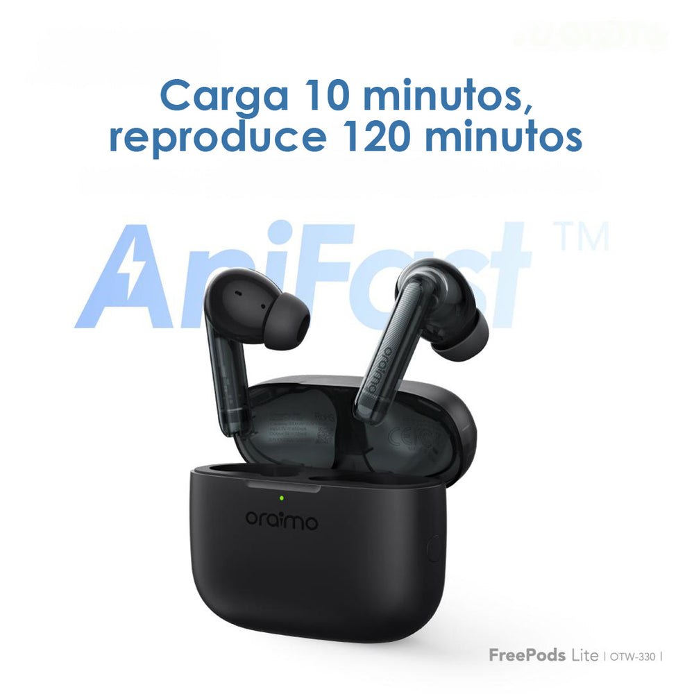 Audífonos Bluetooth 5.3 FreePods Lite Negros